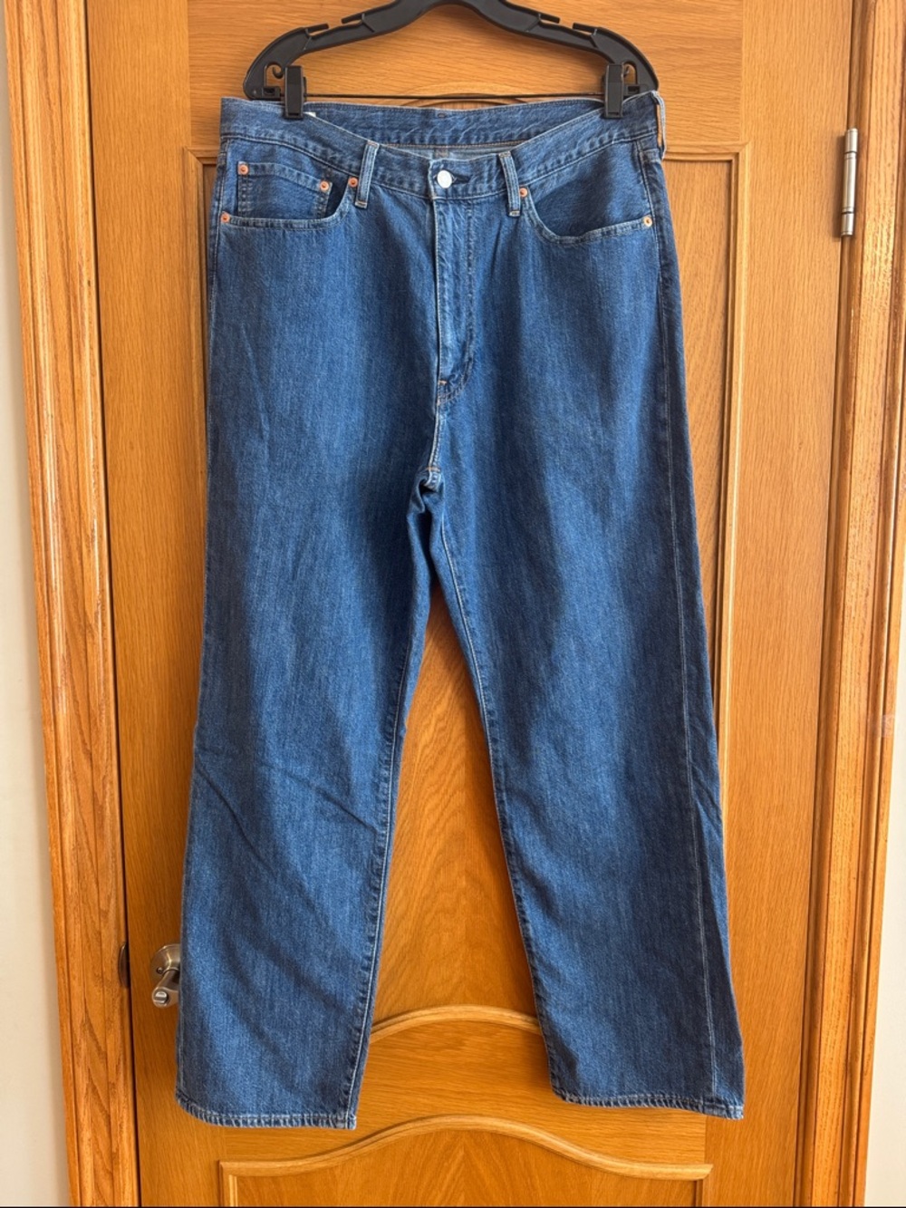 Levi's Premium 568 Loose Straight Lightweight Linen Cotton Blend Jeans Size 36